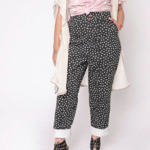 NEW Barbra Lorain Kate Polka Dot Pants
